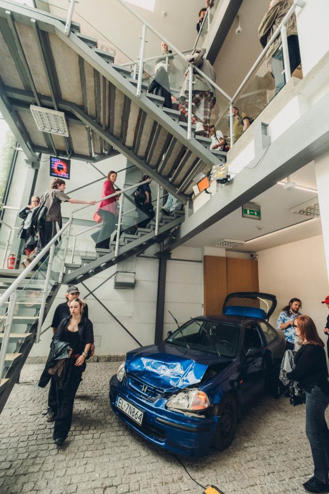 People on a staircase